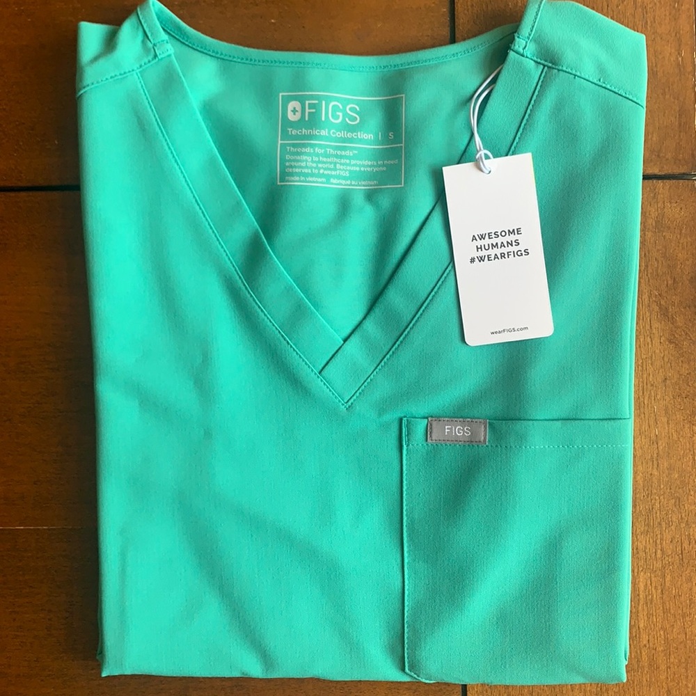 FIGS Surgical Green Scrub Set size Small